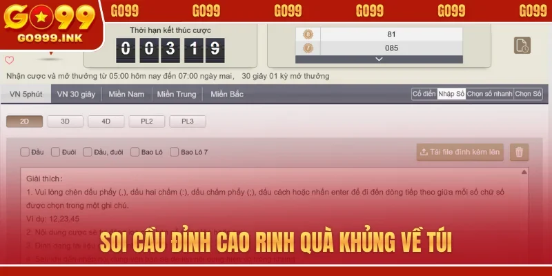 Soi cầu đỉnh cao rinh quà khủng về túi